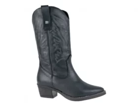 botas cowboy mujer en piel negras